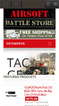 Mobile Screenshot of airsoftbattlestore.com